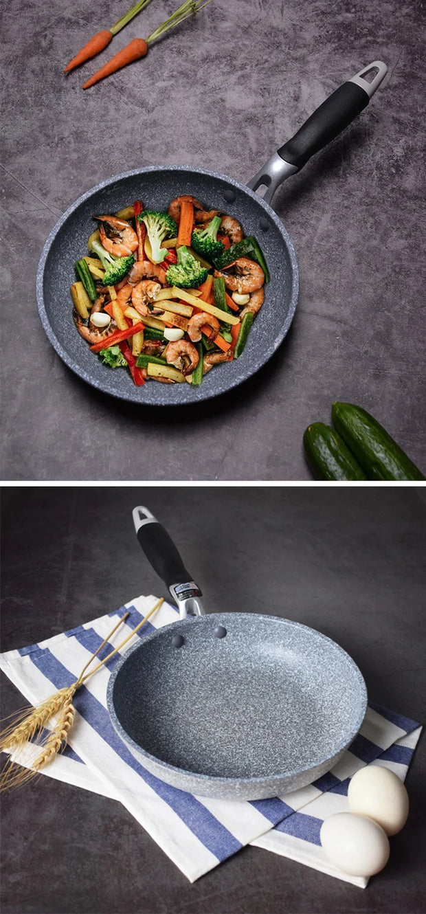 Non-Stick Maifan Stone Design Frying Pan