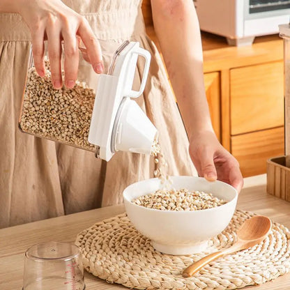 Clear Pantry Storage Container with Measuring Cup