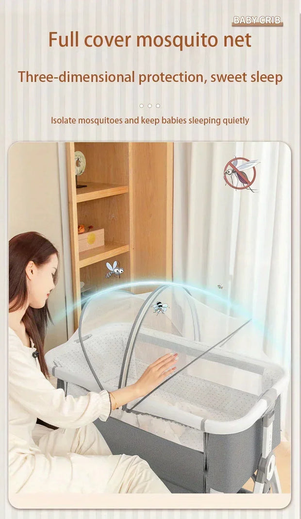 Folding Bed Children Multi Functional Baby Crib