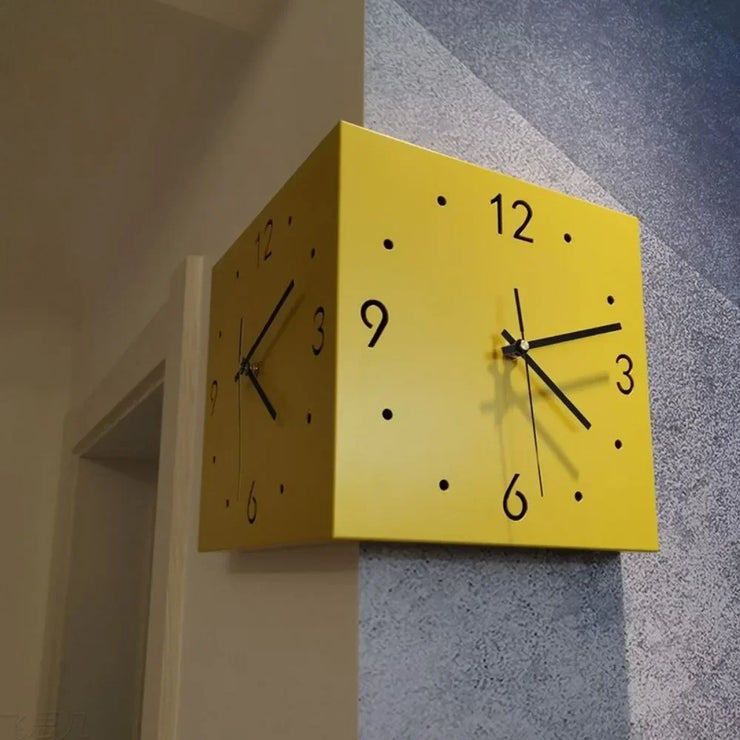 Creative Square Wall Clock with Light Sensor