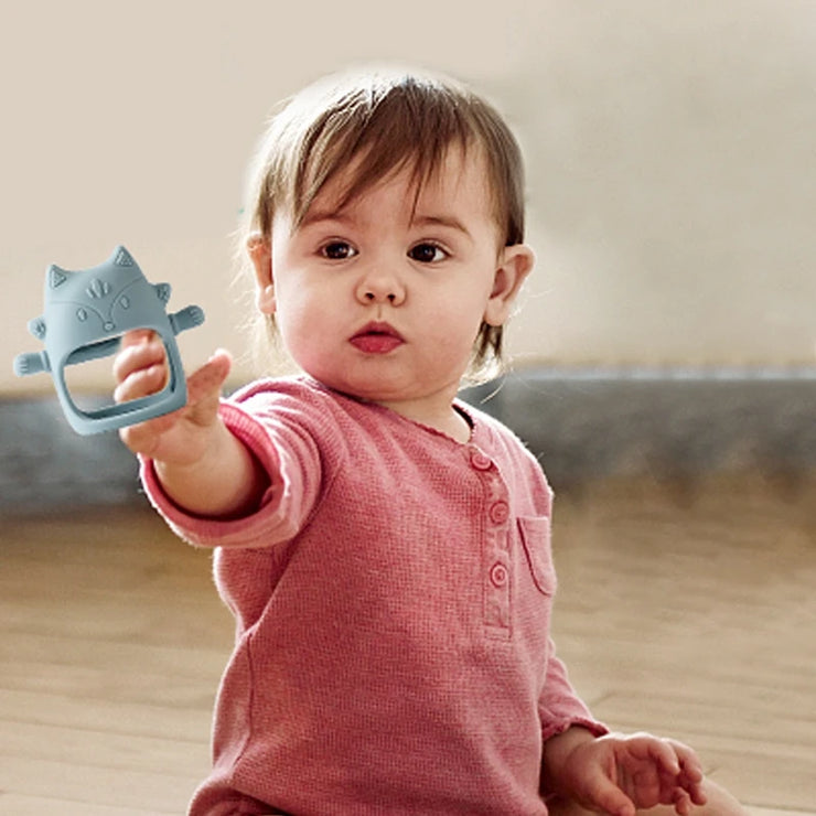 1pc Baby Silicone Teether Glove Shaped