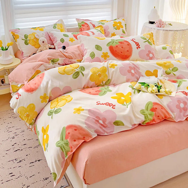 4 Pieces Bedding Set