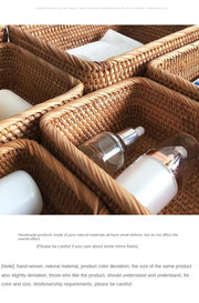 Handwoven Storage Basket - Rattan Tray