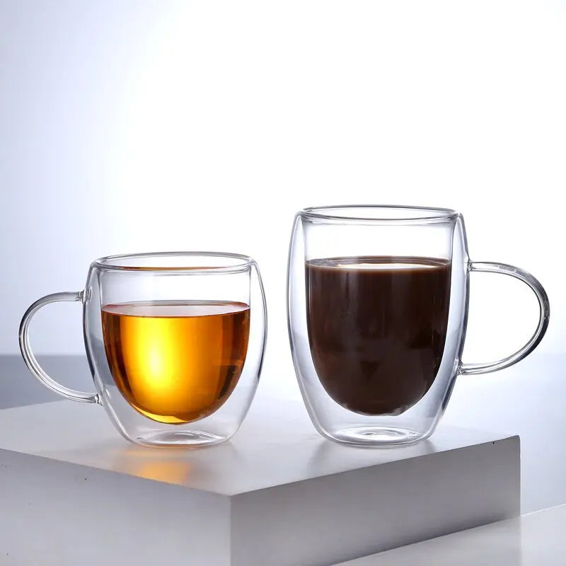 Double-Wall Borosilicate Glass Cups