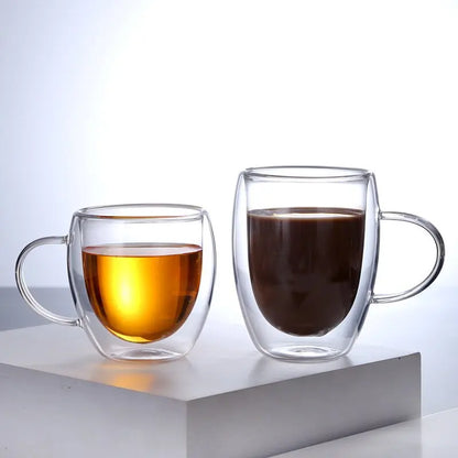 Double-Wall Borosilicate Glass Cups