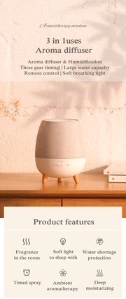Humidifier and Essential Oil Diffuser with Remote Control