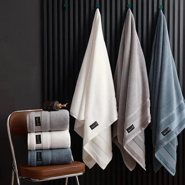 Inyahome Large and Super Absorbent Cotton Bath Towels
