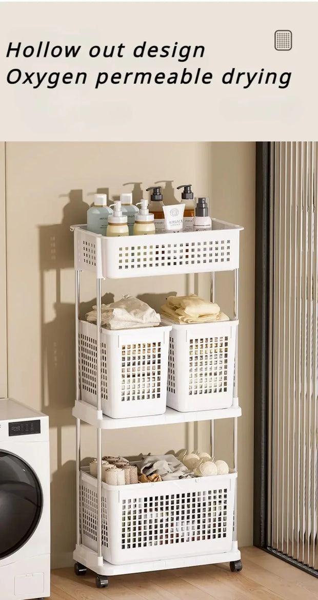 Multifunctional Storage Rolling Cart