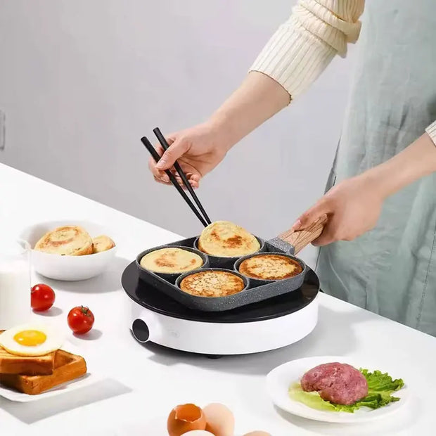 2/4-Hole Non-stick Frying Pan