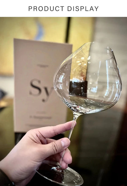 Crystal Handmade Wine Glass — Aroma Enlarging Goblet