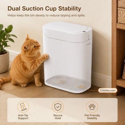 Smart Touchless Trash Can with Automatic Bag Lining System