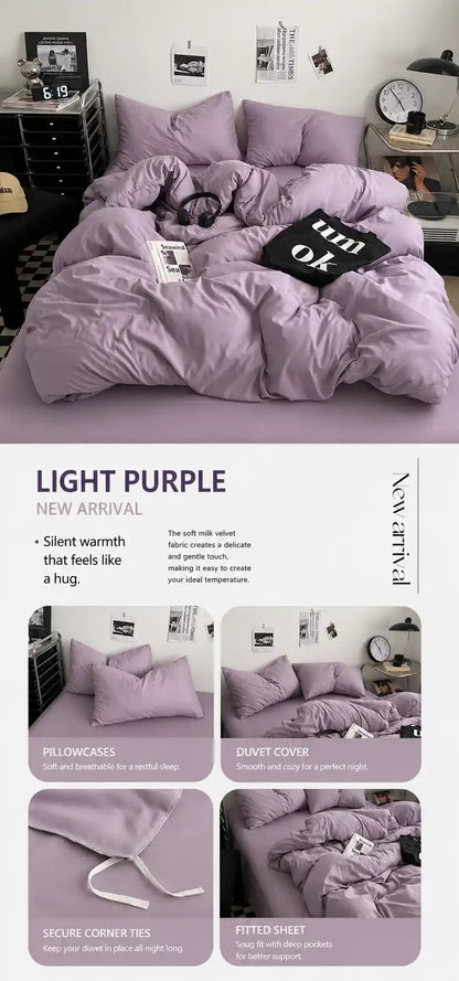 100% Washed Cotton Bedding Set
