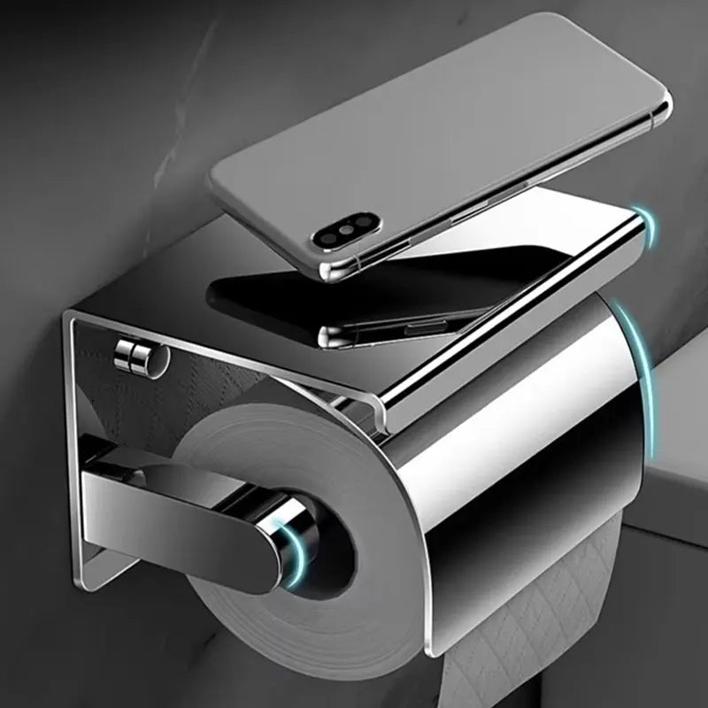 Stainless Steel Paper Towel and Toilet Paper Holder