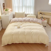 4 Pieces 2 Side Color Bedding Set