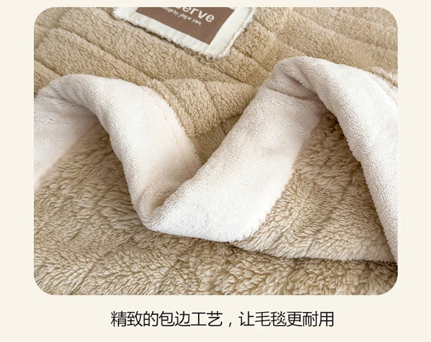 Double-sided Velvet Blanket and Pillowcase Set | Super Soft, Warm and Comfortable.