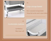 Folding Bed Children Multi Functional Baby Crib