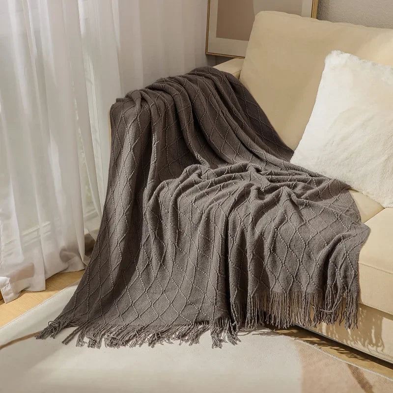 Luxe Knit Throw Blanket