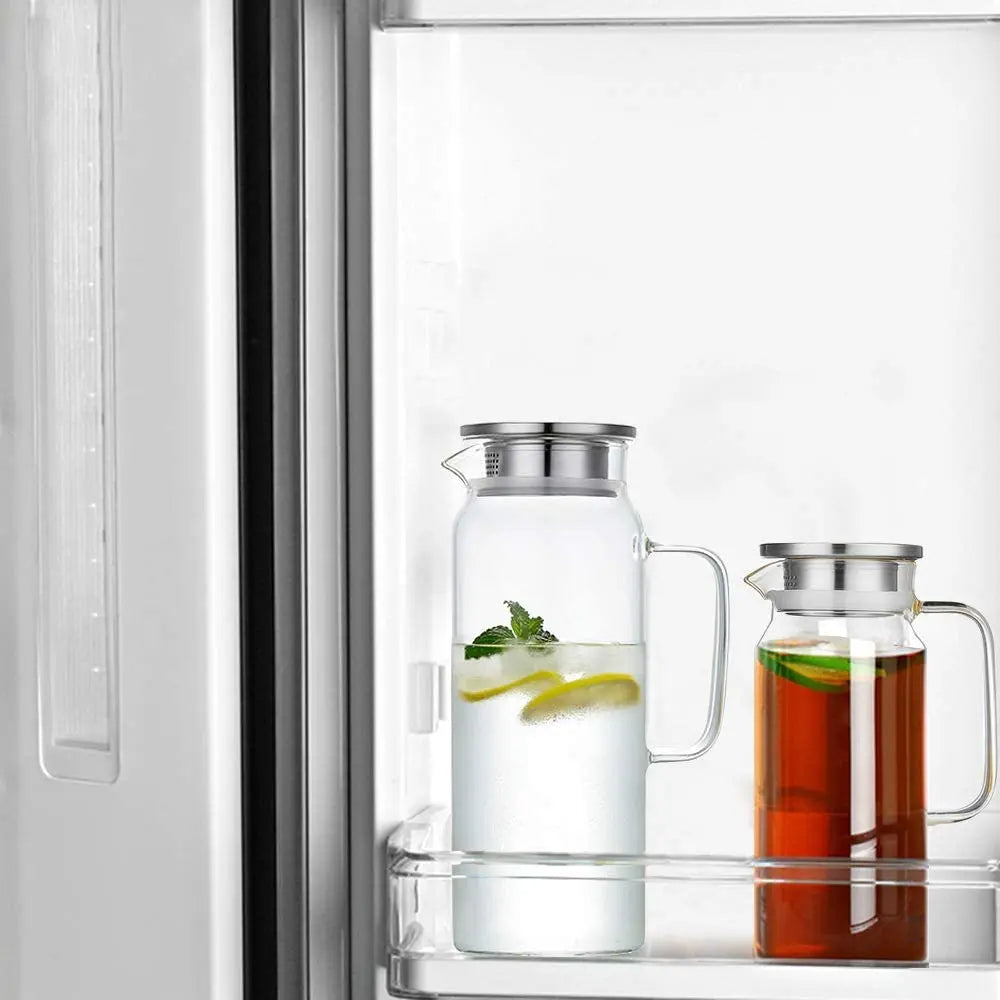 Borosilicate Glass Pitcher with Lid — 1.5L