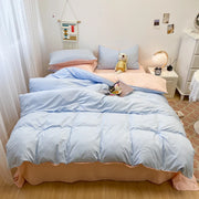 Black Bedding Duvet, Bedsheet and Pillowcase Set