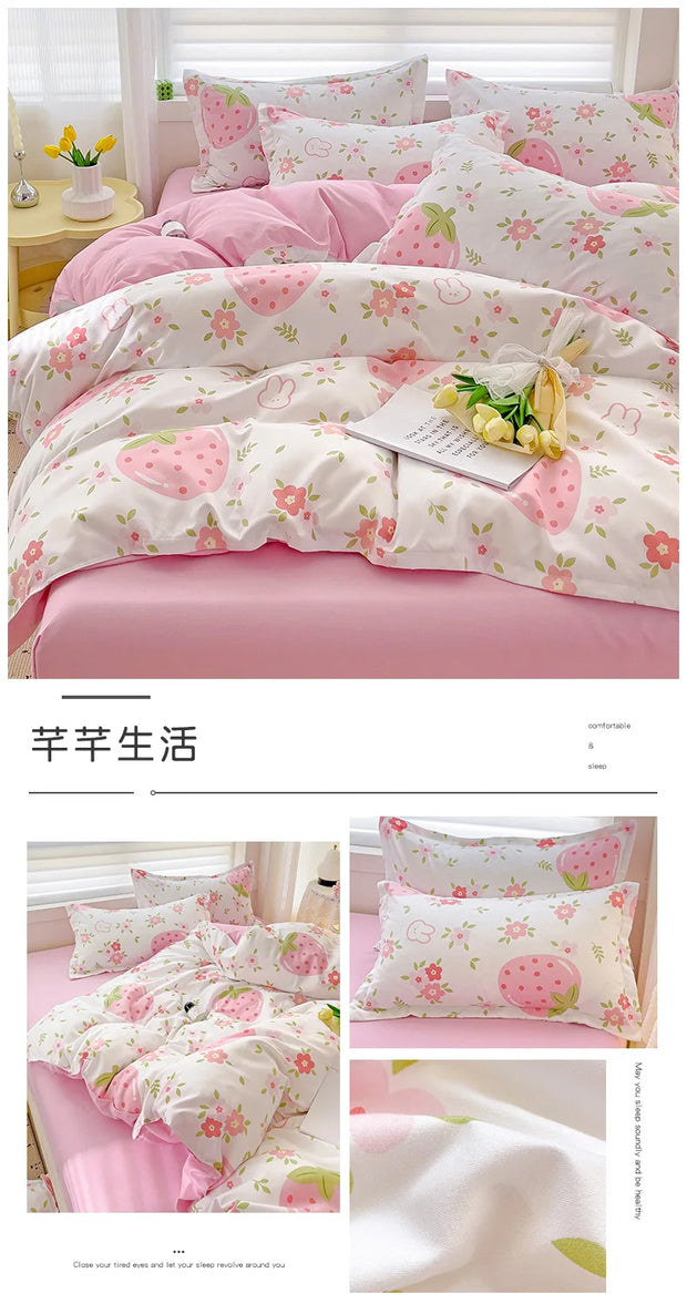 4 Pieces Bedding Set