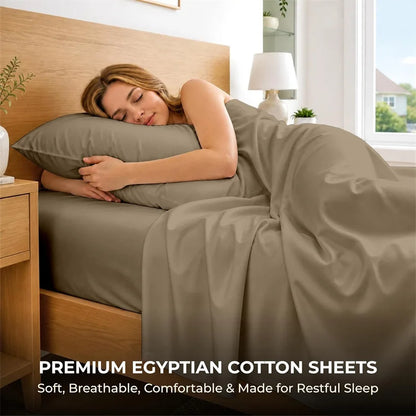 Egyptian Cotton Bed Sheet Set