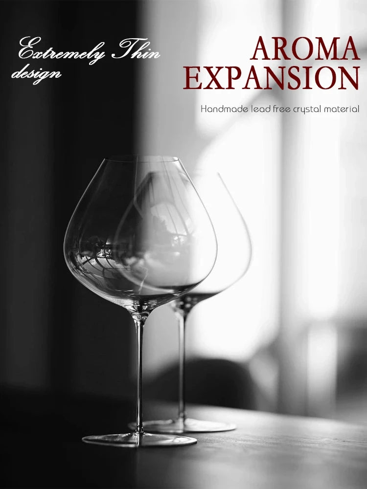 Crystal Handmade Wine Glass — Aroma Enlarging Goblet
