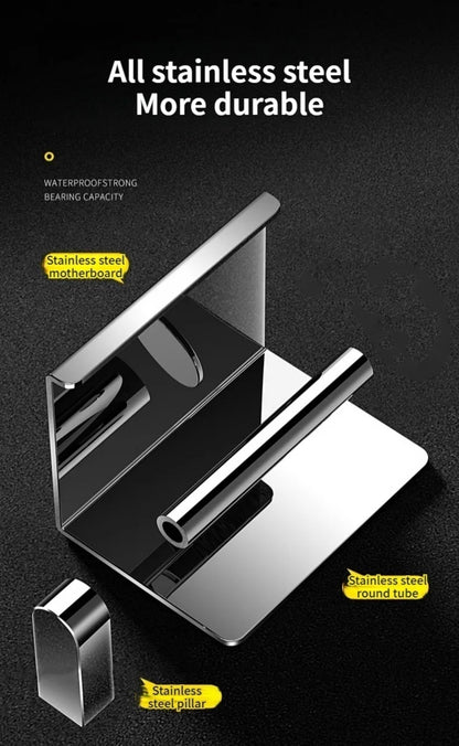 Stainless Steel Paper Towel and Toilet Paper Holder