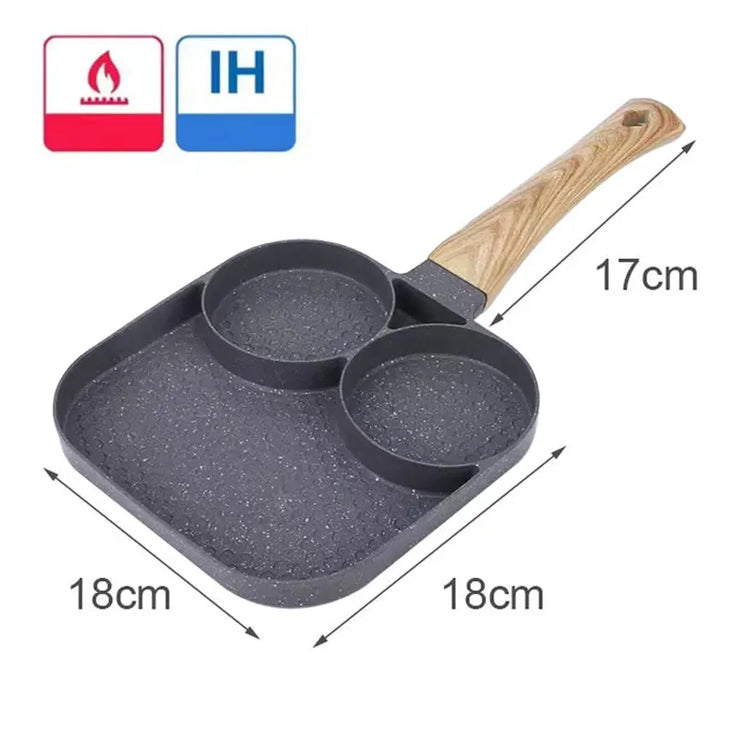 2/4-Hole Non-stick Frying Pan