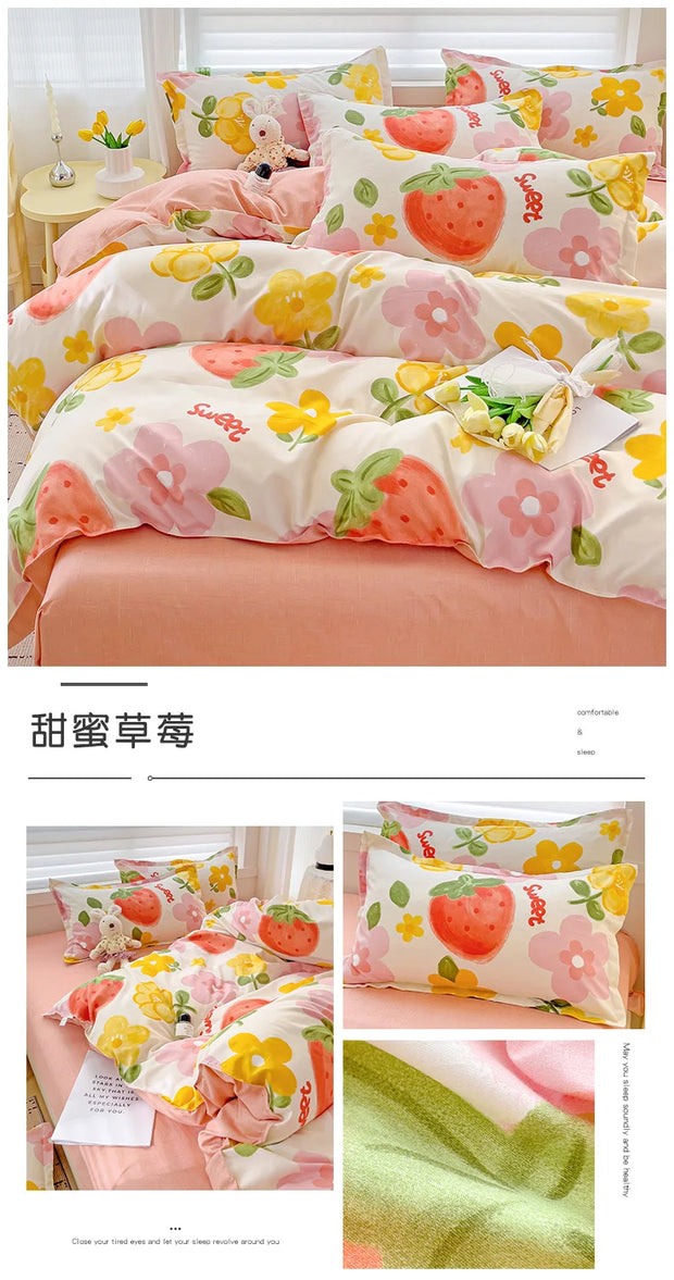 4 Pieces Bedding Set