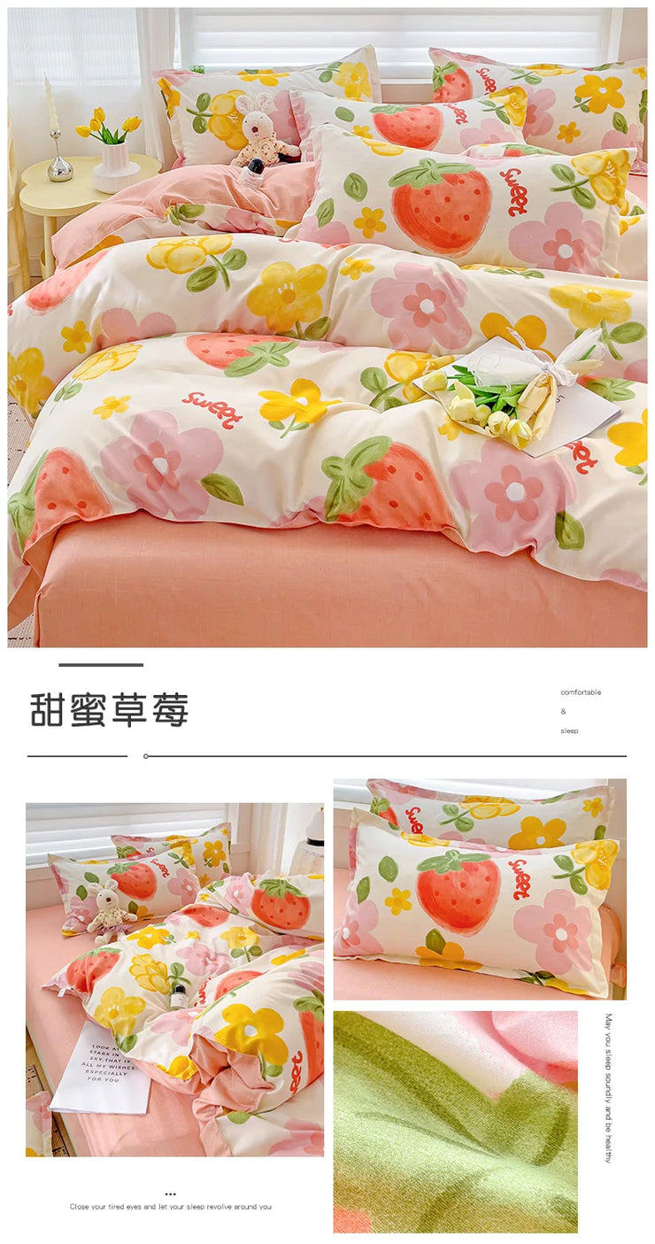 4 Pieces Bedding Set
