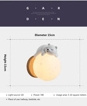 Charming Little Bear Moon Night Light