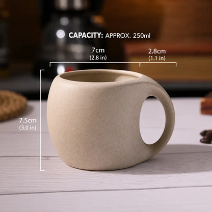 Ceramic Coffee Cup & Saucer Set