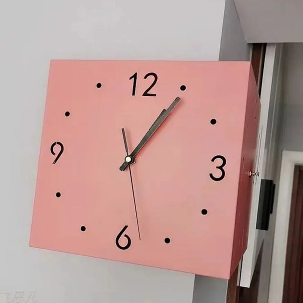 Creative Square Wall Clock with Light Sensor