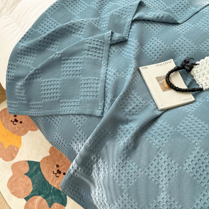 Cotton Waffle Throw Blanket