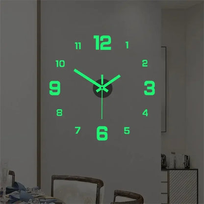 Frameless 3D Wall Clock 15.7"
