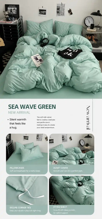 100% Washed Cotton Bedding Set