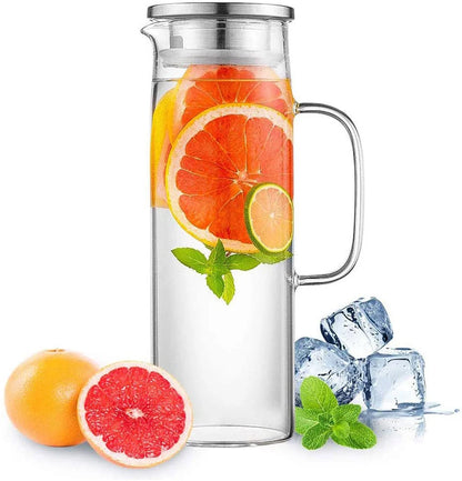 Borosilicate Glass Pitcher with Lid — 1.5L