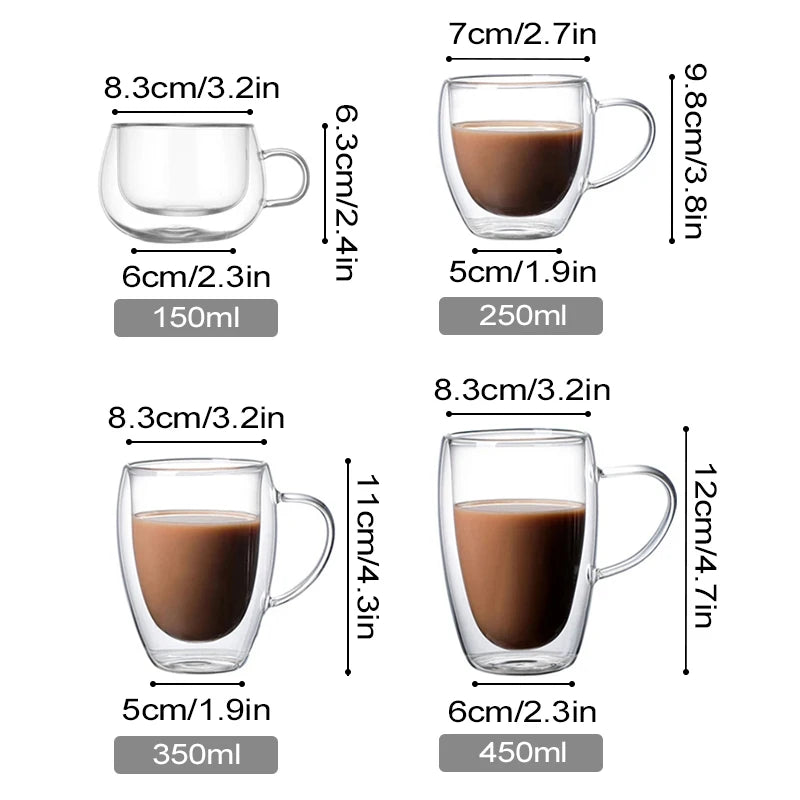Double-Wall Glass Mug