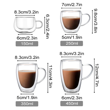 Double-Wall Glass Mug