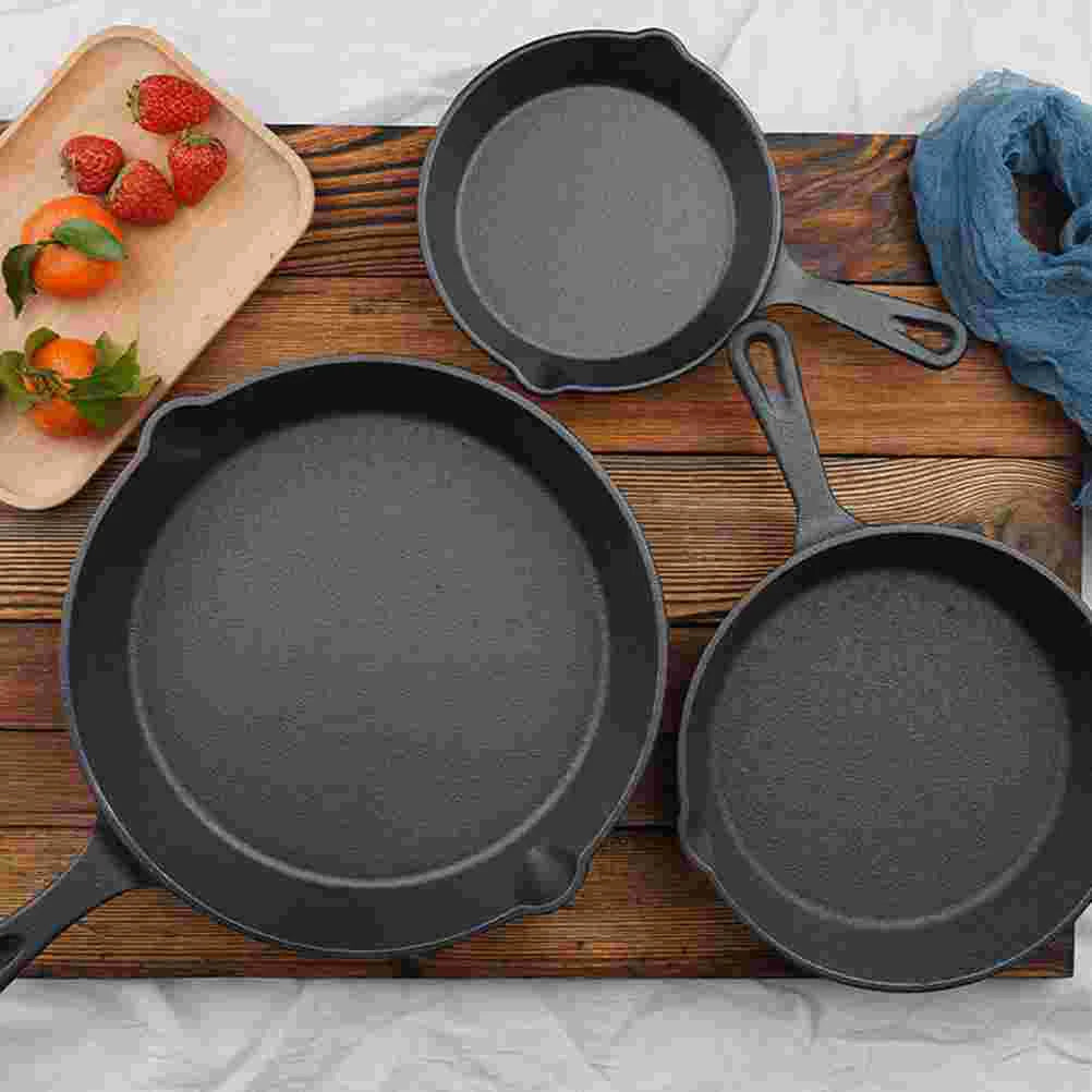 Pan Iron Cast Frying Egg Steak Cooker Pot Mini Enamel Saucepan Steak Steak Cookers Maker Cookware Omelet Sandwich Waffle Grill