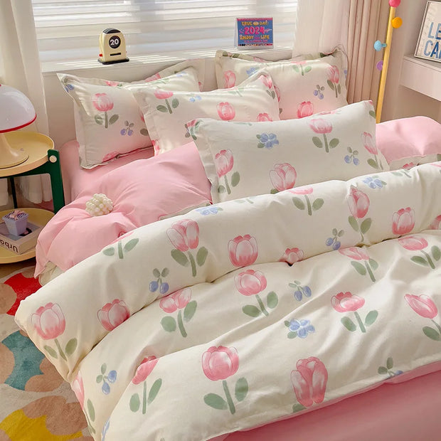 4 Pieces Bedding Set
