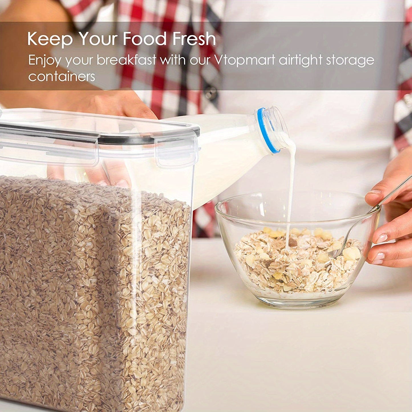 Airtight Grain Containers Set (BPA-Free)