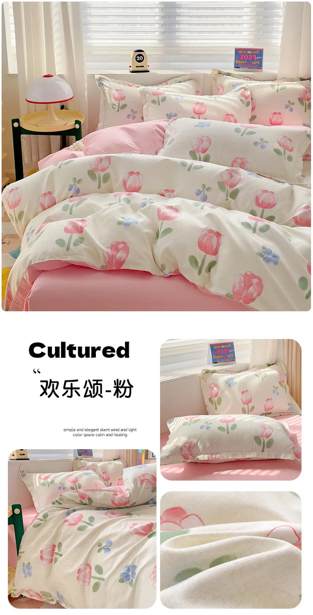 4 Pieces Bedding Set