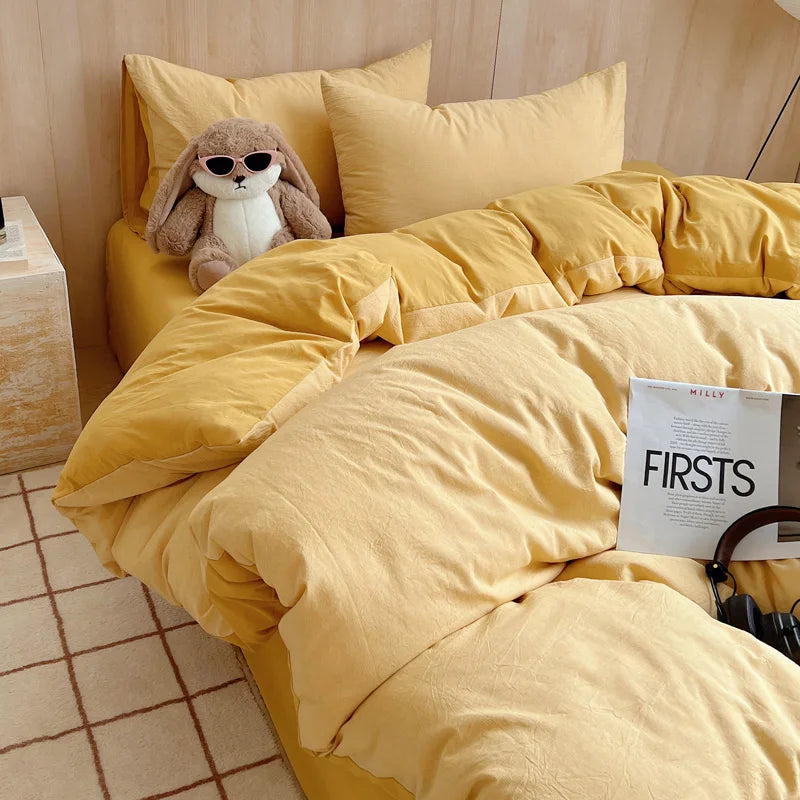 100% Cotton Plaid Duvet Cover