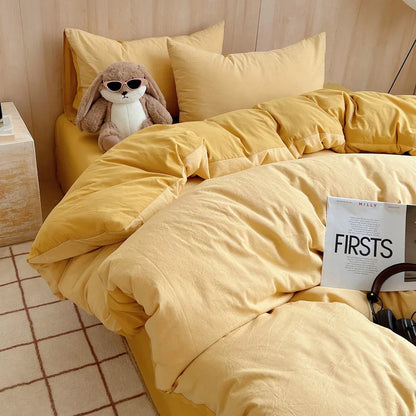 100% Cotton Plaid Duvet Cover