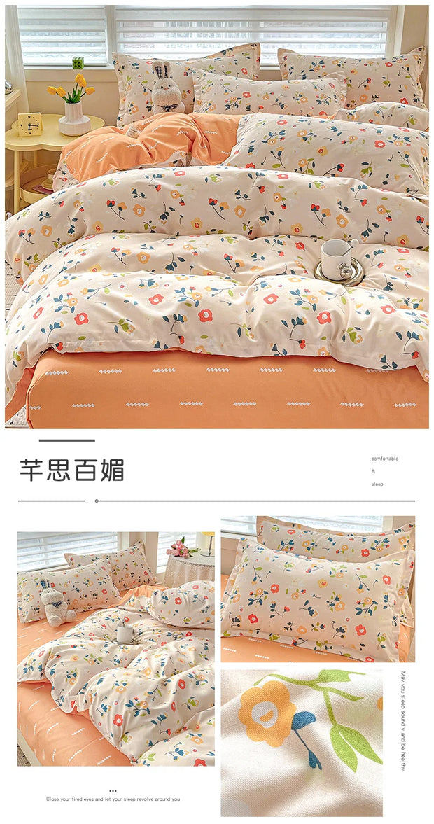 4 Pieces Bedding Set