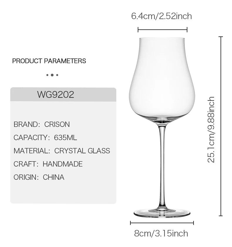 Crystal Burgundy Wine Glass