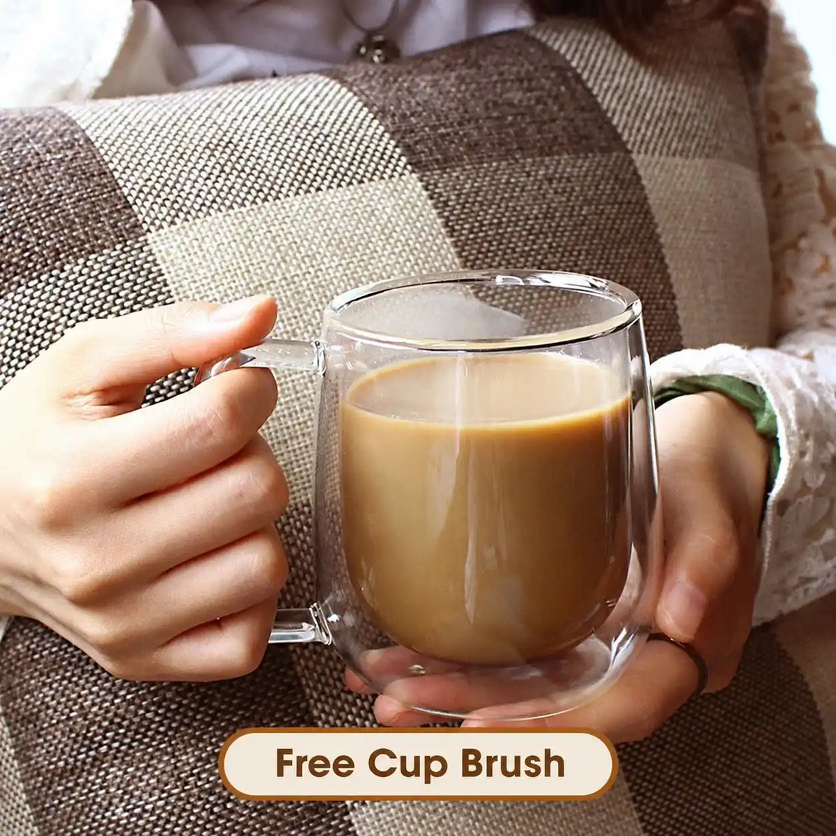 Double-Wall Borosilicate Glass Cups