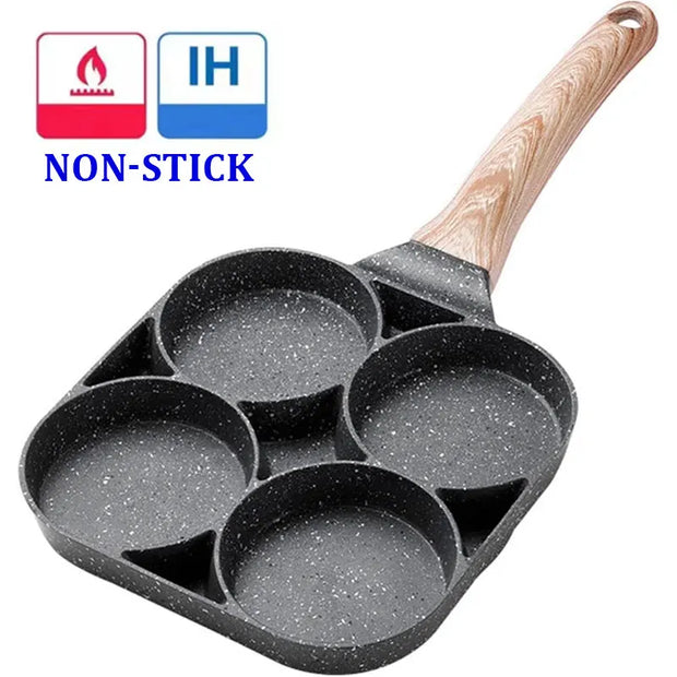 2/4-Hole Non-stick Frying Pan
