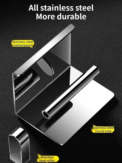 Stainless Steel Paper Towel and Toilet Paper Holder